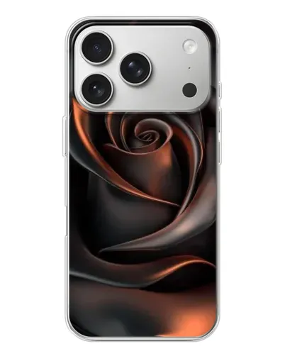 Чехол для iPhone 17 Pro с картинкой «Шелковая черная роза» Чехол для iPhone 17 Pro с картинкой «Шелковая черная роза»