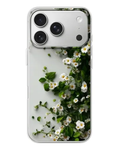Чехол для iPhone 17 Pro с картинкой «Ветка мелких белых цветов» Чехол для iPhone 17 Pro с картинкой «Ветка мелких белых цветов»