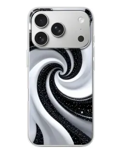 Чохол для iPhone 17 Pro з картинкою «Чорно-біла спіраль» Чохол для iPhone 17 Pro з картинкою «Чорно-біла спіраль»
