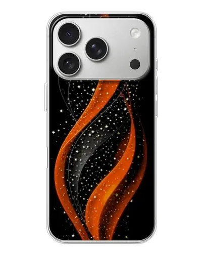 Чехол для iPhone 17 Pro с картинкой «Огненная звездная волна»