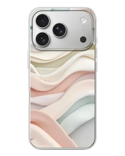 Чехол для iPhone 17 Pro с картинкой «Пастельные нежные волны»