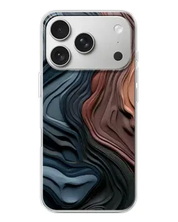 Чехол для iPhone 17 Pro с картинкой «Цветные волны каньона»