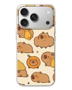 Чехол для iPhone 17 Pro с картинкой «Капибары с апельсинами» Чехол для iPhone 17 Pro с картинкой «Капибары с апельсинами»