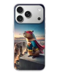 Чехол для iPhone 17 Pro с картинкой «Капи-мен супергерой»