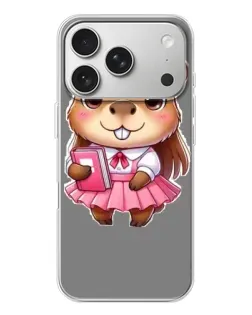 Чехол для iPhone 17 Pro с картинкой «Девочка капибара»