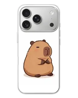Чехол для iPhone 17 Pro с картинкой «Толстенькая капибара»