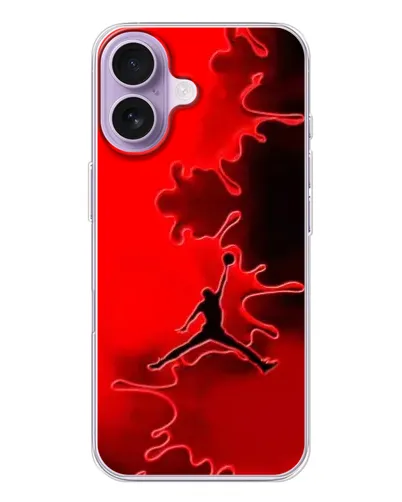 Чехол для iPhone 17 с картинкой «Jordan Red Smoke» Чехол для iPhone 17 с картинкой «Jordan Red Smoke»