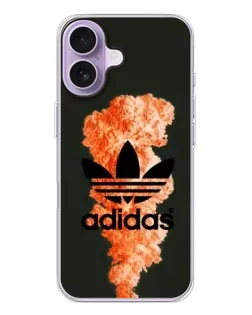 Чехол для iPhone 17 с картинкой «Оранжевый дым Adidas»