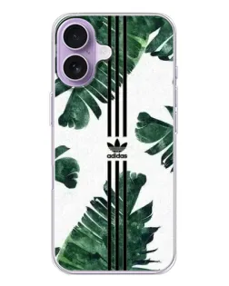 Чехол для iPhone 17 с картинкой «Пальмовые листья адидас»