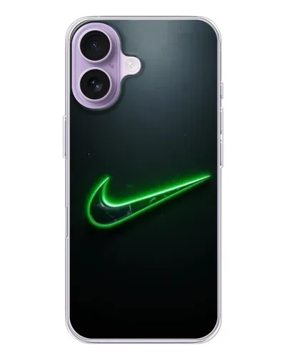 Чехол для iPhone 17 с картинкой «Неоновый контур Nike» Чехол для iPhone 17 с картинкой «Неоновый контур Nike»