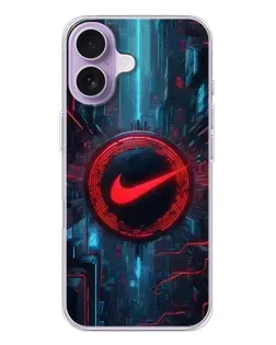 Чехол для iPhone 17 с картинкой «Техногенный стиль Nike»