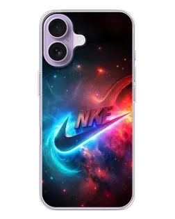 Чехол для iPhone 17 с картинкой «Огненный логотип Nike»