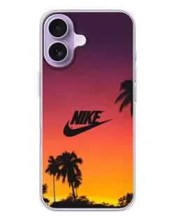 Чехол для iPhone 17 с картинкой «Nike на закате солнца»