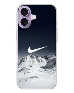 Чехол для iPhone 17 с картинкой «Nike — зимние горы»