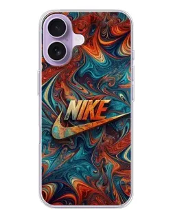 Чехол для iPhone 17 с картинкой «Nike в абстракции»