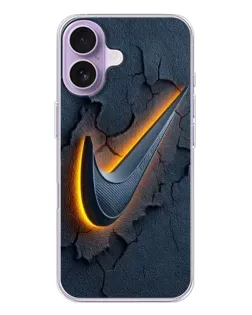 Чехол для iPhone 17 с картинкой «Объемный логотип Найк»