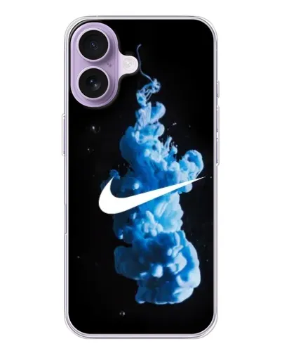 Чехол для iPhone 17 с картинкой «Nike и синий дым» Чехол для iPhone 17 с картинкой «Nike и синий дым»