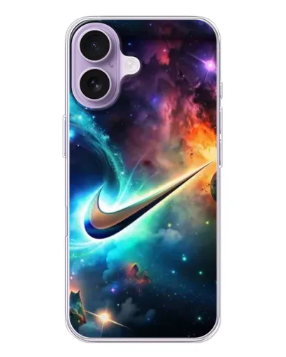 Чехол для iPhone 17 с картинкой «Космический Nike Swoosh» Чехол для iPhone 17 с картинкой «Космический Nike Swoosh»