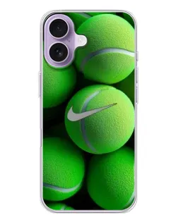 Чехол для iPhone 17 с картинкой «Теннисные мячи Найк»