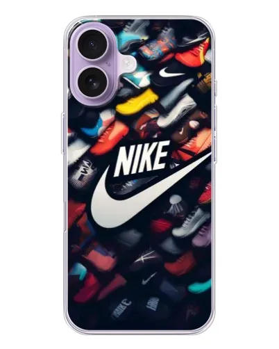 Чехол для iPhone 17 с картинкой «Коллекция кроссовок Nike» Чехол для iPhone 17 с картинкой «Коллекция кроссовок Nike»