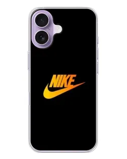 Чехол для iPhone 17 с картинкой «Золотой логотип Nike»