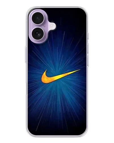 Чохол для iPhone 17 з картинкою «Синій пульс Nike» Чохол для iPhone 17 з картинкою «Синій пульс Nike»