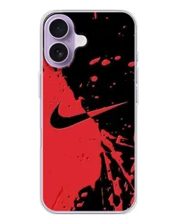 Чохол для iPhone 17 з картинкою «Червоні бризки Nike» Чохол для iPhone 17 з картинкою «Червоні бризки Nike»