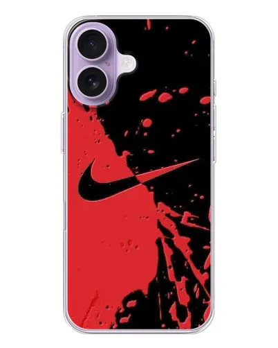Чохол для iPhone 17 з картинкою «Червоні бризки Nike» Чохол для iPhone 17 з картинкою «Червоні бризки Nike»