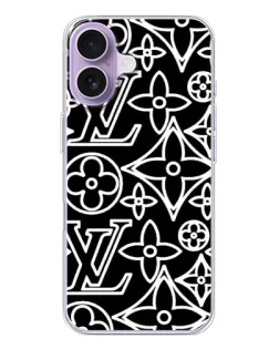 Чехол для iPhone 17 с картинкой «Черно-белый узор LV» Чехол для iPhone 17 с картинкой «Черно-белый узор LV»