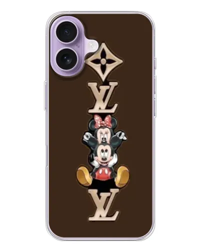 Чехол для iPhone 17 с картинкой «LV и Микки Маус» Чехол для iPhone 17 с картинкой «LV и Микки Маус»