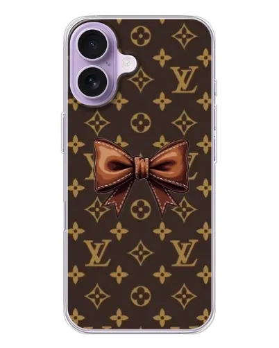 Чехол для iPhone 17 с картинкой «LV с бантом» Чехол для iPhone 17 с картинкой «LV с бантом»