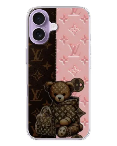 Чехол для iPhone 17 с картинкой «Мишка в стиле LV» Чехол для iPhone 17 с картинкой «Мишка в стиле LV»