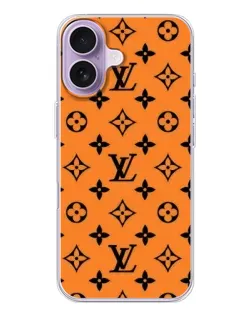 Чехол для iPhone 17 с картинкой «Оранжевый стиль LV»