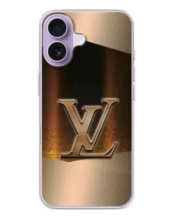 Чехол для iPhone 17 с картинкой «LV — золотое сияние»