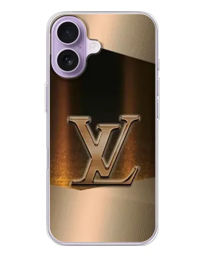 Чехол для iPhone 17 с картинкой «LV — золотое сияние» Чехол для iPhone 17 с картинкой «LV — золотое сияние»