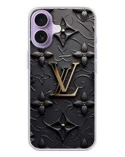 Чехол для iPhone 17 с картинкой «Кожаная текстура LV»