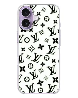 Чехол для iPhone 17 с картинкой «Монохромный хаос LV»