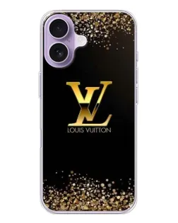 Чехол для iPhone 17 с картинкой «LV — золотые искры»