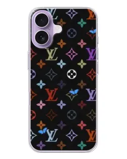Чехол для iPhone 17 с картинкой «Цветная монограмма LV»