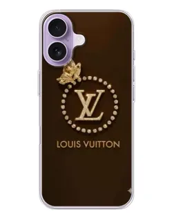 Чехол для iPhone 17 с картинкой «LV — золотая печать»