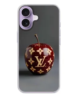 Чехол для iPhone 17 с картинкой «Красное яблоко LV»