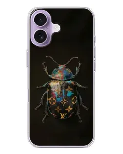 Чехол для iPhone 17 с картинкой «LV — мраморный принт»