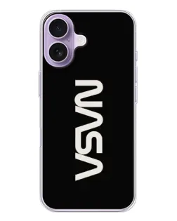 Чехол для iPhone 17 с картинкой «NASA — вертикальный логотип»