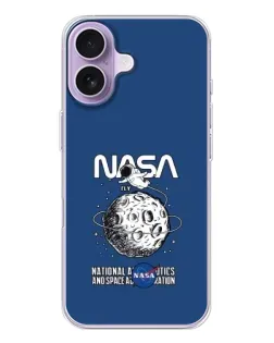 Чехол для iPhone 17 с картинкой «NASA — лунная миссия»