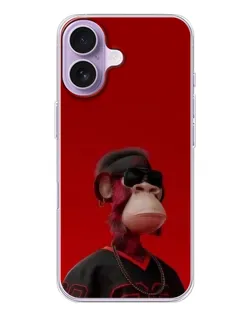 Чехол для iPhone 17 с картинкой «Bored Ape в красном» Чехол для iPhone 17 с картинкой «Bored Ape в красном»