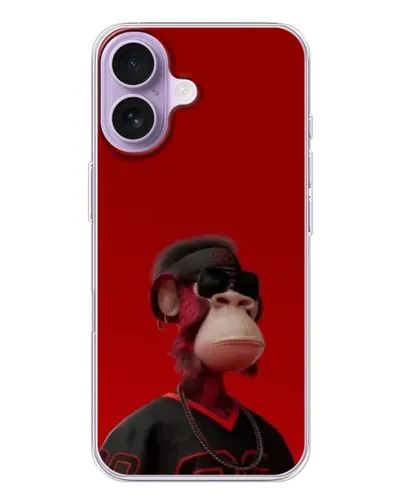 Чехол для iPhone 17 с картинкой «Bored Ape в красном» Чехол для iPhone 17 с картинкой «Bored Ape в красном»