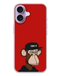 Чехол для iPhone 17 с картинкой «Bored Ape — красный фон» Чехол для iPhone 17 с картинкой «Bored Ape — красный фон»