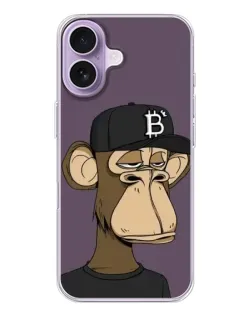Чехол для iPhone 17 с картинкой «Bored Ape в кепке»