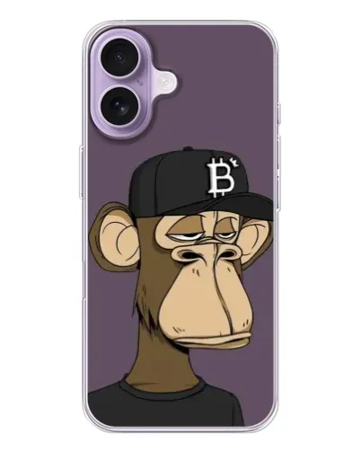 Чехол для iPhone 17 с картинкой «Bored Ape в кепке» Чехол для iPhone 17 с картинкой «Bored Ape в кепке»