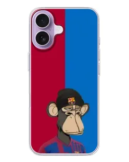 Чехол для iPhone 17 с картинкой «Bored Ape — фанат Барсы»